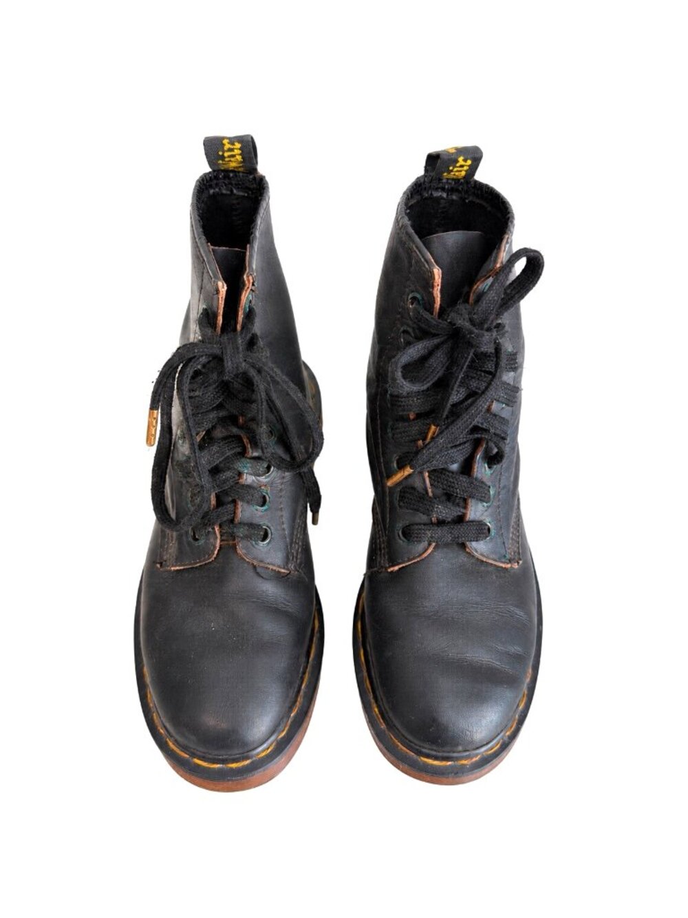 Dr Martens 1460 Pascal Womens 6.5 Black Leather Lace Up Combat Boots Y2K Grunge